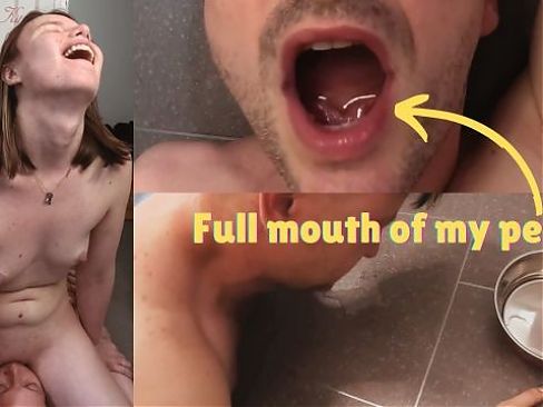 My dirty slut gets her reward after giving me a face sitting orgasm: pee in her mouth and piss play